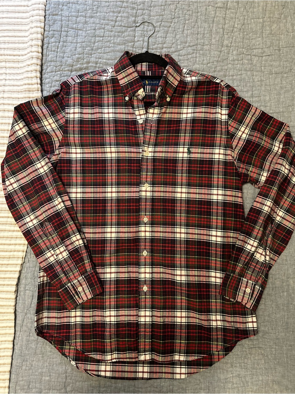 Men’s Ralph Lauren Red Plaid Button-Down Shirt